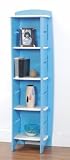 Legaré 59 x 18 Bookcase in blue and white finish