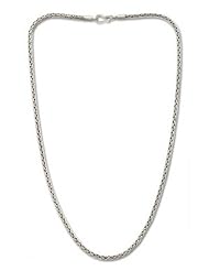 Sterling silver chain necklace, Rice Seeds