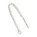4 pcs/2 pairs .925 Sterling Silver Thread Earwires 2.5' Dangle Earring Connector/Findings/Bright
