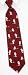 Old English Sheepdog burgundy silk Tie