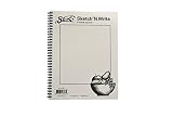 Sax Sketch N Write Spiralbound Book - 8 1/2 x 11 inches - 50 Sheets per Pad - White