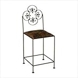 IMAGE OF Florentine Counter Stool Finish: Antique Bronze, Fabric: Sandburg