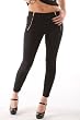 Fifth Culture Zipper Detail Black Leggings