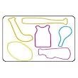 Zany Bandz Shaped Rubber Bands 24Pack Sportz