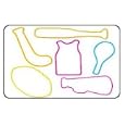 Zany Bandz Sports Shaped Rubber Bands Zany Bandz Sports Shaped Rubber Bands