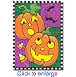 Jack-O-Lanterns 28" x 40" flag