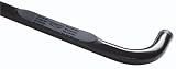 Rampage High Endurance Side Nerf Bars Steps Black Powder Coat Toyota Tacoma 2001 to 2004 Double Cab (Straight Bars w/Slight Bed on Ends)