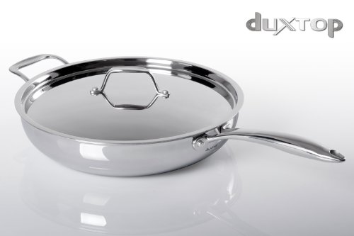 Cheap Duxtop Whole-Clad Tri-Ply Stainless Steel Induction Ready Premium Cookware Fry Pans 12-Inch