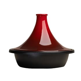 Le Creuset Cast Iron and Stoneware Tagine, Cerise