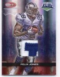 2008 (2009) Donruss Super Bowl XLIII Jersey Patch #FJ Felix Jones - Dallas Cowboys (RC ? Rookie Card - Piece of Authentic Game-Worn Jersey - Serial #'d to 25) (Football Cards)