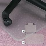 Textured Straight Edge Vinyl Chair Mats