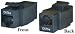 CAT5E, RJ45 Inline Keystone Coupler, Black Color