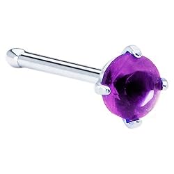 Amethyst Cubic Zirconia Nose Bone