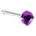 Amethyst Cubic Zirconia Nose Bone