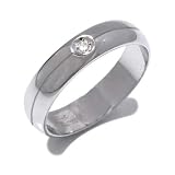 Anniversaire Bague Unisex en Or - 750/1000 avec Diamant, forme Alliance, ligne Mariage