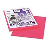 RIV03011 Tru-Ray Construction Paper, 9 x 12 Sheets, Light Red, 50 Sheets/Pack