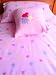 Childrens Bedding - Pink Flowers, Hearts & Stars Duvet Cover & Pillowcase Set (100% Pure Cotton) Image