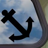 ANCHOR Black Decal Boat Truck Bumper Window Vinyl Sticker 