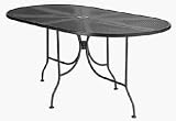 66 Oval Espresso Table