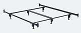 Elite Holly-Matic Heavy Duty California King Bed Frame with Headboard/Footboard Attachment 6 Legs and Glides By Hollywood Bed Frame