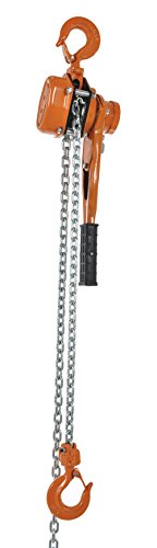 Vestil ELH-30-20 Economy Lever Hoist, Hook Mount, 3000 lbs Capacity, 20' Lift Height, 15" Headroom, 16" Lever Length