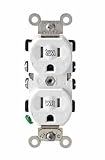 LEVITON MFG. CO., INC. 131-TWR15-00W DUPLEX TAMPER-PROOF AND WEATHER RESISTANT RECEPTACLE 15 AMP