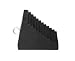 IWI 60-7258 MWC-32 Rubber Wheel Chock with Eye Hook, 9-1/2" Length x 6-1/2" Width x 8-1/2" Height