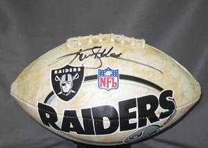 Ken Stabler Signed Raiders Football
