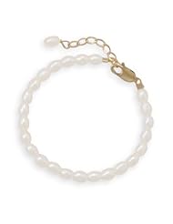 Gold Filled Cultured Freshwater Rice Pearl