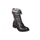 New! Military Combat Boot Fold-over Cuff + Zipper on the Back Multiple Color