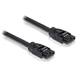 DELOCK Kabel SATA 6Gb/s 20cm rund ge/ge Metall