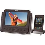 RCA RC85i Docking Alarm Clock with 7-Inch Display for Photos and Video for iPod/iPhone