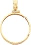 14K Gold Screw Top Bezel for 1/4oz American Eagle Coin