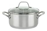 Sabatier Signature Stainless Steel 5-Quart Dutch Oven with Lid