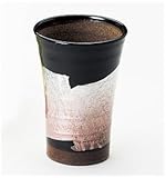 九谷和窯 泡多長ビアカップ 250cc 銀彩 桃色 【酒器 九谷焼】