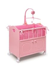 From Amazon.com. Click for details:
 Toy: Pink Storage Doll Crib - Badger Basket Toy: Pink Storage Doll Crib - Badger Basket