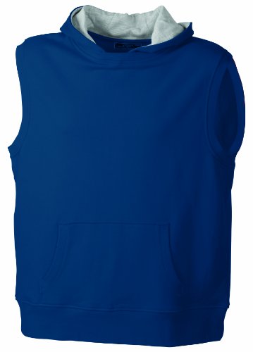 James & Nicholson Herren &Auml;rmelloses Sweatshirt Hoody, navy/greyheather, XXL, JN552 nygr Preisvergleich