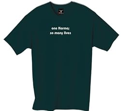 "one Karma; so many lives " 100% Cotton Unisex Tee with funny It's my Karma joke design