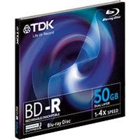 TDK BD-R50JC4EB BD-R 4x 50GB Blu-ray Disc Jewel Case