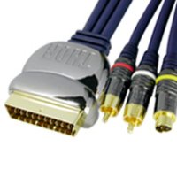 Thor Stereo Audio + S-Video to Scart Interconnect - Audio & Video Cable - 3m
