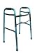 Blue Frost Two-Button Release Aluminum Folding Walker