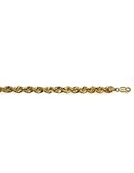 14K Yellow Gold Rope 5.4mm Necklace 24 Inch