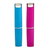 2 Colors Professional Crystal Glass Nail Files + Hard Case