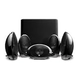 KEF KHT1005.2GB 5.1 Subwoofer Satellite System with KUBE1 (Gloss Black)