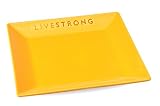 Livestrong by Chantal 9-3/4-Inch Square Plate, Glossy Golden Yellow