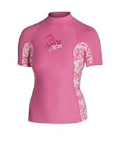 XCEL Womens Short Sleeve Heavy Weight Rash Guard SPF 50+, Womens Rash Guard, Womens surfsuit, Girls rashguard, Ladies rashguard, Authorized Dealer Full Warranty