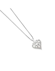 Sterling Silver and Diamond "Mom" Pendant