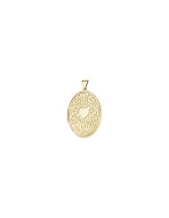 14K Yellow Gold - Celtic-Inspired Reversible Oval Locket