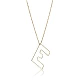 Gauge Gold-Filled Bubble Monogram Mini-E Pendant Ne