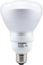 Sylvania 29589 16W Compact Fluorescent Lamp with R30 Cover, Integral 120V Ballast, Medium Screwbase, Warm White, 2-Pack # CF16/BR30/2PK/12